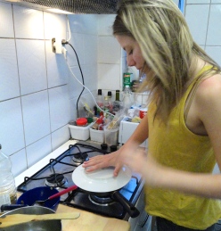 Turning tortilla