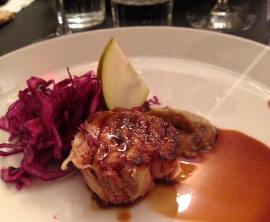 Confit lamb and red cabbage
